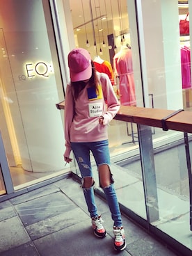 「Acne Studios（アクネストゥディオズ）のアイテム（その他トップス）」を使った、hirayuri_lsyさん（レディース・160cm）の秋コーディネート