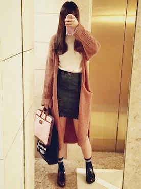 「cotton on」｜「アイテム（レッグウェア）」を使った、 cherry. 🎈さん（レディース・172cm）の冬コーディネート