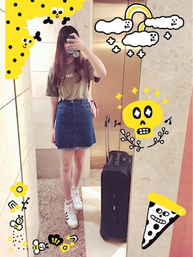  cherry. 🎈さん（レディース・172cm）の夏コーディネート