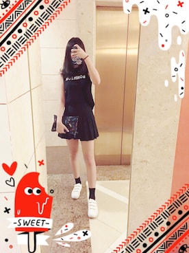 「アイテム（チョーカー）」を使った、 cherry. 🎈さん（レディース・172cm・20代）の夏コーディネート