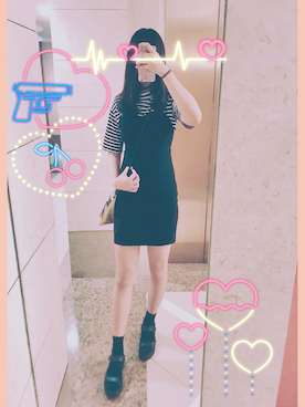 「アイテム（チョーカー）」を使った、 cherry. 🎈さん（レディース・172cm・20代）の夏コーディネート