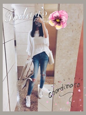  cherry. 🎈さん（レディース・172cm）の秋コーディネート