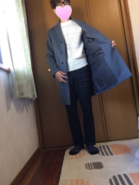 「COMMECAISM  （コムサ イズム）のアイテム（ジャケット/アウター）」を使った、Junさん（メンズ・173cm）の冬コーディネート