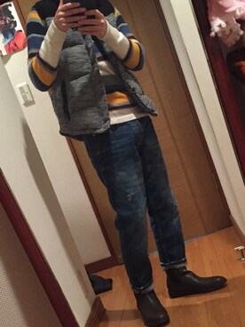 okachanさん（メンズ・162cm）の冬コーディネート