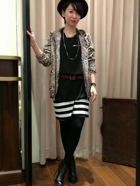 「B'2nd（ビーセカンド）のアイテム（帽子）」を使った、B'2nd roit SAPPOROさん（レディース・160cm）の秋コーディネート