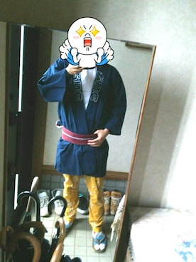 「祭り」｜「アイテム（その他）」を使った、ℳ さん（メンズ・175cm）の秋コーディネート