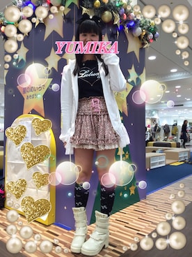「JSガール」｜「アイテム（スカート）」を使った、ゆみかさん（レディース・157cm）の秋コーディネート