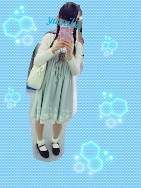 「涼しげ」｜「アイテム（ワンピース/ドレス）」を使った、ゆみかさん（レディース・157cm）の春コーディネート
