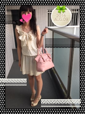 「prideglide（プライドグライド）のアイテム」を使った、ゆみかさん（レディース・157cm）の夏コーディネート