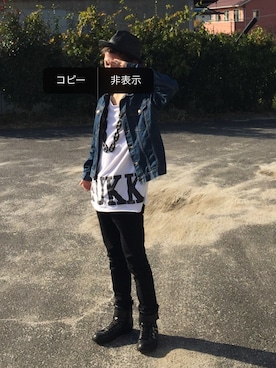 「PHENOMENON（フェノメノン）のアイテム（アクセサリー）」を使った、Daisuke さん（メンズ・173cm）の秋コーディネート