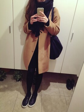 「N.（N. Natural Beauty Basic）（エヌエヌナチュラルビューティーベーシック）のアイテム（その他アウター）」を使った、aaaaaさん（レディース・163cm）の冬コーディネート