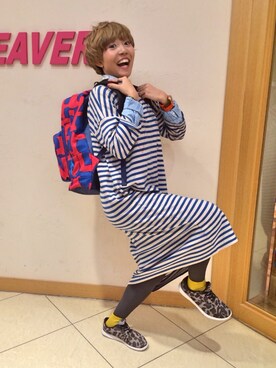 「ボヘミアンズ」｜「アイテム（ワンピース）」を使った、✰こっちゃん⍢⃝ஐさん（レディース・155cm）の秋コーディネート