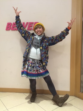 「ボヘミアンズ」｜「アイテム（マウンテンパーカー）」を使った、✰こっちゃん⍢⃝ஐさん（レディース・155cm）の冬コーディネート