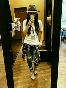 「ユニオンステーション」｜「アイテム（ブーツ）」を使った、maikoさん（レディース・167cm）の秋コーディネート