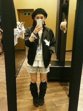 「ユニオンステーション」｜「アイテム（ブーツ）」を使った、maikoさん（レディース・167cm）の秋コーディネート