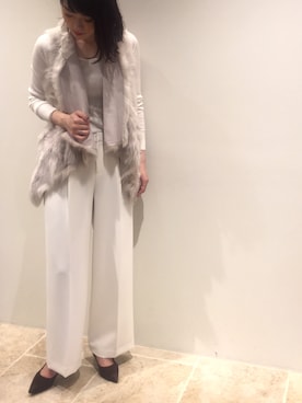「ファージレ」｜「アイテム（その他アウター）」を使った、mikiさん（レディース・168cm）の秋コーディネート