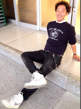 「デコっパチ同盟」｜K2M👖さん（メンズ・178cm）の夏コーディネート