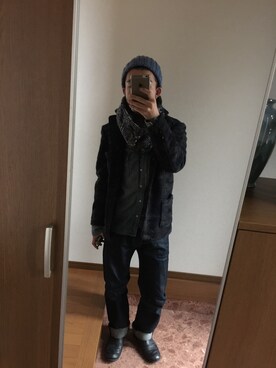 「FREAK'S STORE（フリークスストア）のアイテム（テーラードジャケット）」を使った、p@ichiさん（メンズ・171cm）の冬コーディネート