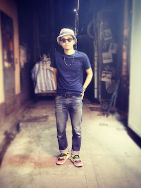 「JOURNAL STANDARD LUXE（ジャーナルスタンダード　ラックス）のアイテム」を使った、Edgar Yingさん（メンズ・178cm）の秋コーディネート