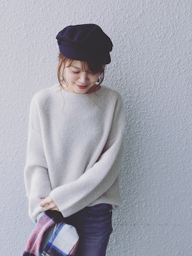 「フレアスリーブ」｜Arakawaさん（レディース・156cm）の秋コーディネート