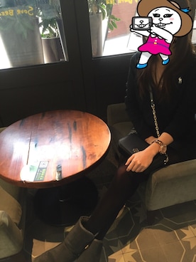 「Abercrombie&Fitch（アバークロンビーアンドフィッチ）のアイテム」を使った、Joycechien さん（レディース・162cm）の冬コーディネート