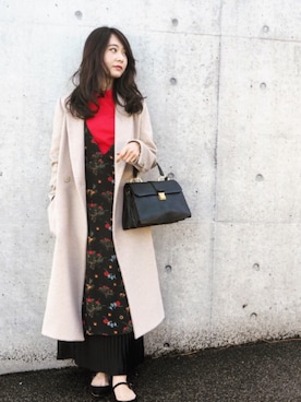 「CRY.（クライ）のアイテム（トップス）」を使った、西川 瑞希さん（レディース・157cm）の冬コーディネート