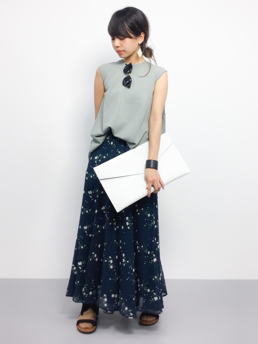 Ameri（アメリ）の「MARGUERITE FLARE SKIRT（スカート）」 - WEAR