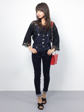 「PLAIN CLOTHING（プレーンクロージング）のアイテム（サンダル）」を使った、erikoさん（レディース・152cm）の夏コーディネート