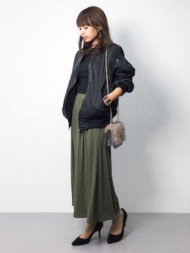 「La Leia（ラレイア）のアイテム」を使った、erikoさん（レディース・152cm）の冬コーディネート