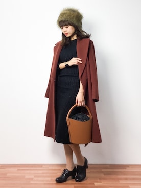 erikoさん（レディース・152cm）の冬コーディネート