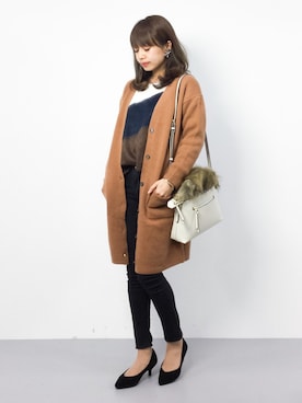 erikoさん（レディース・152cm）の冬コーディネート