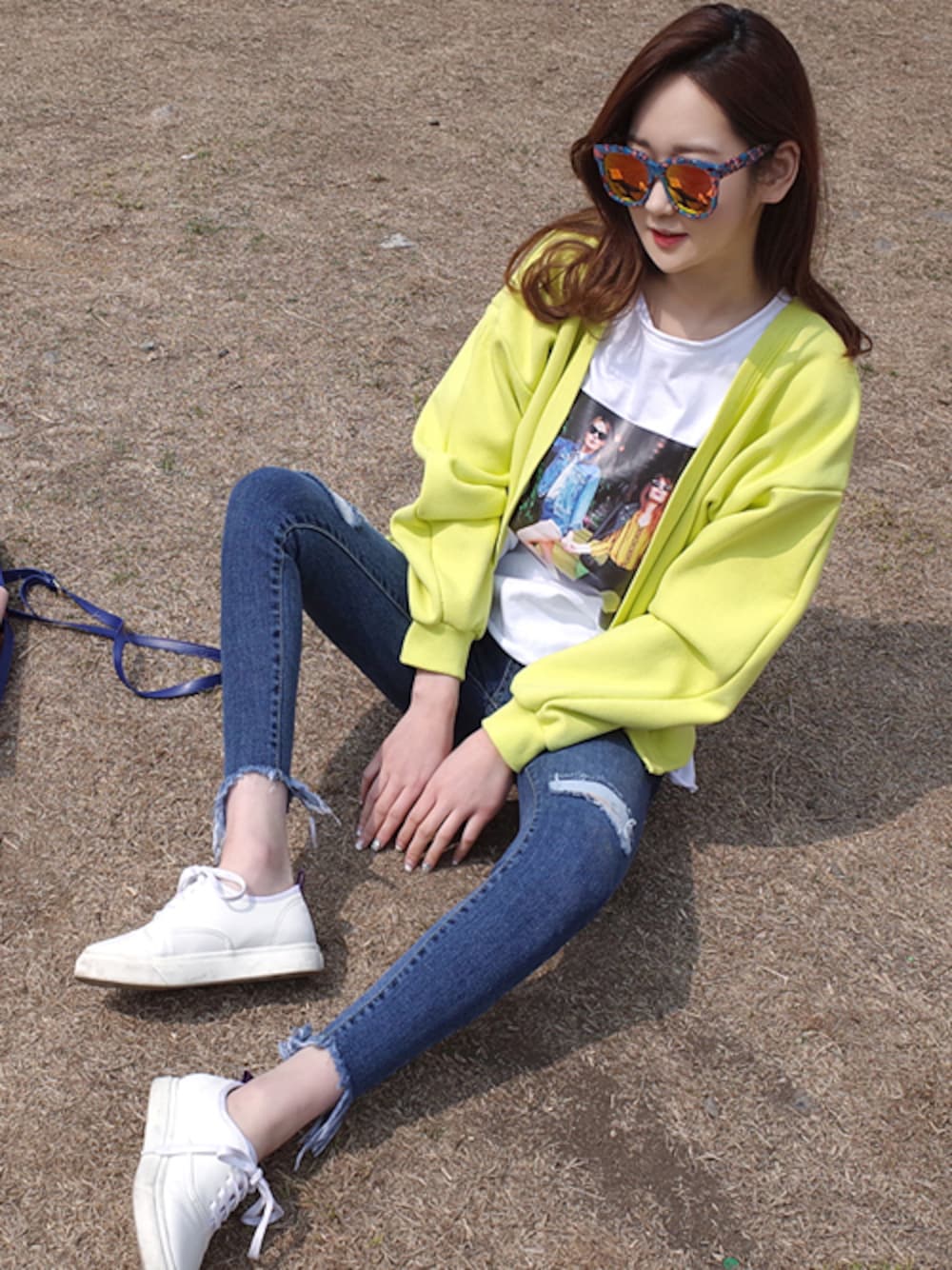 minsshopさんの「ケナリスウェットカーディガン（minsshop）」を使ったコーディネートの1枚目の写真