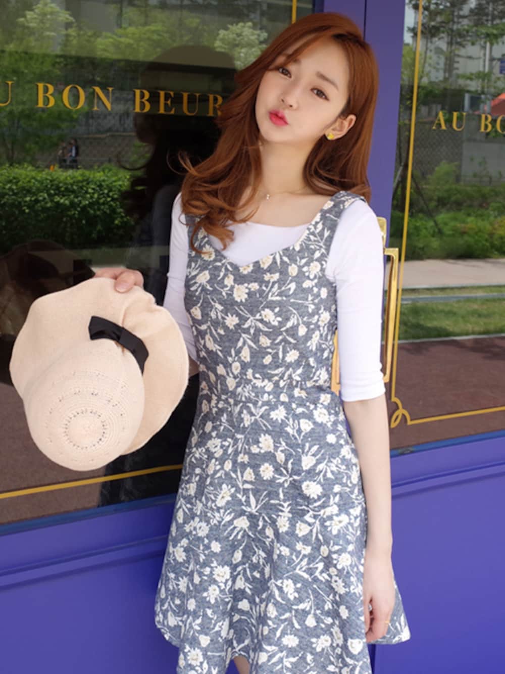 minsshopさんの「ロプインフラワー✿ワンピース（minsshop）」を使ったコーディネートの1枚目の写真