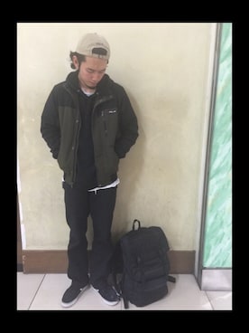「passport」｜飯田 進之介さん（メンズ・173cm）の冬コーディネート