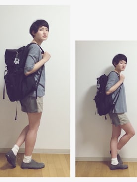 「sneeuw（スニュウ）のアイテム（パンツ）」を使った、yurikaさん（レディース・165cm）の夏コーディネート