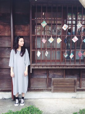 「zakka w（zakka w）のアイテム」を使った、jiani jhouさん（レディース・160cm）の冬コーディネート