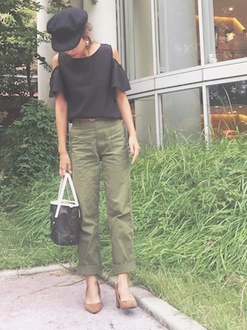 「スウェードパンプス」｜iori0319さん（レディース・161cm）の秋コーディネート