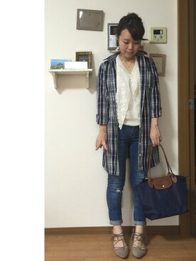 「ラブ＆ピース2016」｜「アイテム（シャツワンピース）」を使った、♡☺︎KAZ☺︎♡さん（レディース・150cm）の秋コーディネート