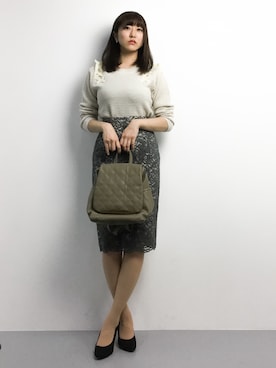 「enchanted prima（エンチャンテッドプリマ）のアイテム」を使った、Mirei❤︎さん（レディース・162cm）の冬コーディネート