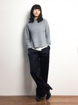 「PROPORTION BODY DRESSING（プロポーションボディドレッシング）のアイテム（シューズ）」を使った、Mirei❤︎さん（レディース・162cm）の冬コーディネート