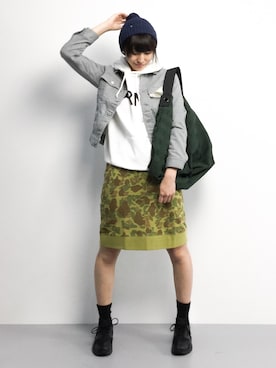 「nitca（ニトカ）のアイテム（バッグ）」を使った、Mirei❤︎さん（レディース・162cm）の冬コーディネート