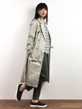 「Spick & Span（スピックアンドスパン）のアイテム（トレンチコート）」を使った、Mirei❤︎さん（レディース・162cm）の冬コーディネート