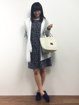 「ピクニック」｜「アイテム（モッズコート）」を使った、Mirei❤︎さん（レディース・162cm）の冬コーディネート