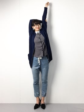 「PLAIN CLOTHING（プレーンクロージング）のアイテム（パンプス）」を使った、Mirei❤︎さん（レディース・162cm）の冬コーディネート