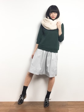 「LILY BROWN（リリーブラウン）のアイテム（その他シューズ）」を使った、Mirei❤︎さん（レディース・162cm）の冬コーディネート