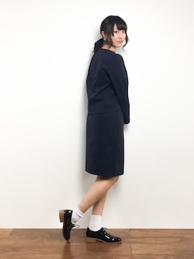 「LILY BROWN（リリーブラウン）のアイテム（その他シューズ）」を使った、Mirei❤︎さん（レディース・162cm）の冬コーディネート