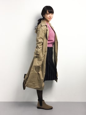 「goocy（グースィー）のアイテム（その他アウター）」を使った、Mirei❤︎さん（レディース・162cm）の冬コーディネート