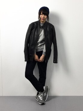 「note et silence （ノートエシロンス）のアイテム（スウェット）」を使った、Mirei❤︎さん（レディース・162cm）の冬コーディネート
