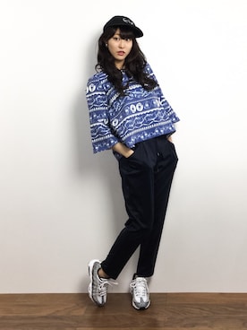 「NIKE NSW（ナイキエヌエスダブリュー）のアイテム」を使った、Mirei❤︎さん（レディース・162cm）の冬コーディネート