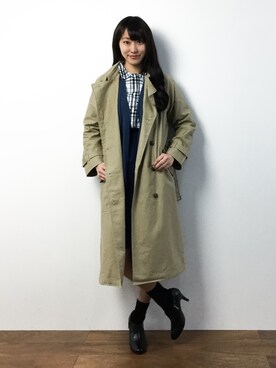 「Samansa Mos2（サマンサ モスモス）のアイテム（ジャケット/アウター）」を使った、Mirei❤︎さん（レディース・162cm）の春コーディネート